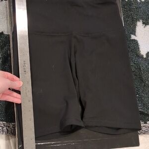 Black High-Waist Bike Shorts